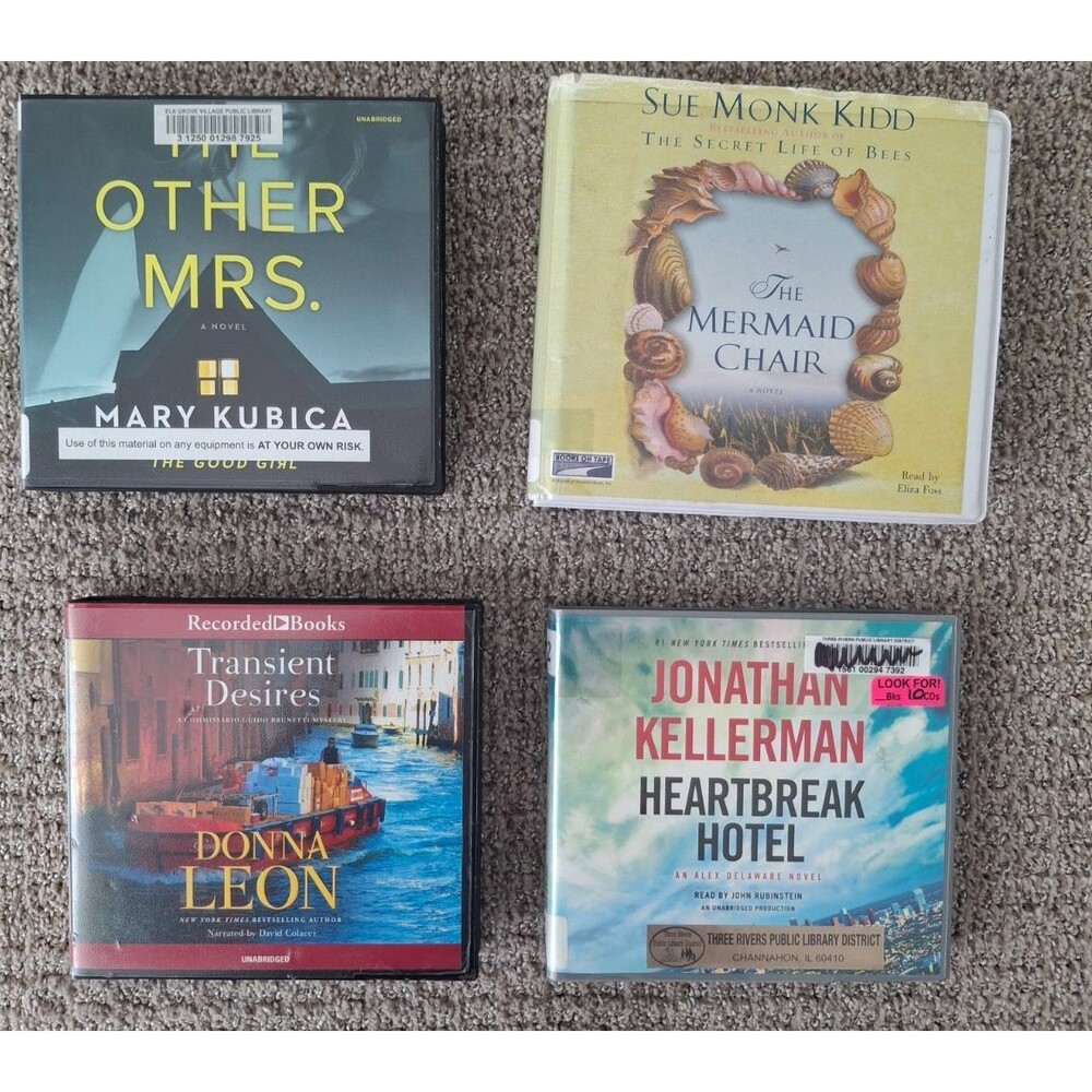 Lot of 4 Mixed Authors Audiobooks Books on CD Unabridged Mixed Genre